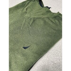Nautica Navtech Men's V-Neck Sweater Olive Green Size 3XL Classic Fit